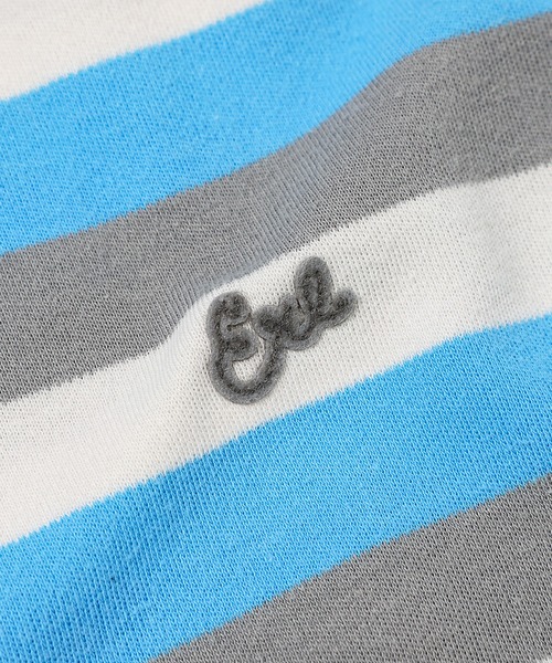 ポロシャツ UNISEX STRIPED LONG SLEEVE POLO KNI メンズ レディースの画像