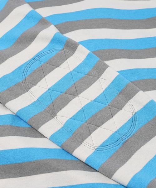 ポロシャツ UNISEX STRIPED LONG SLEEVE POLO KNI メンズ レディースの画像