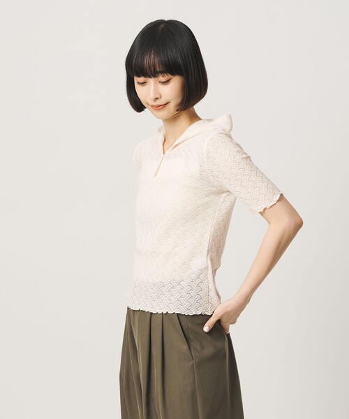 BEAUTY＆YOUTH UNITED ARROWS tシャツ レース ショートスリーブ 