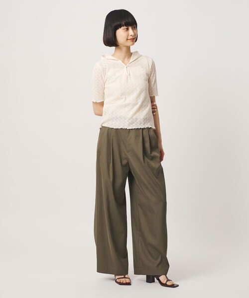 BEAUTY＆YOUTH UNITED ARROWS tシャツ 半袖 レース ショートスリーブ