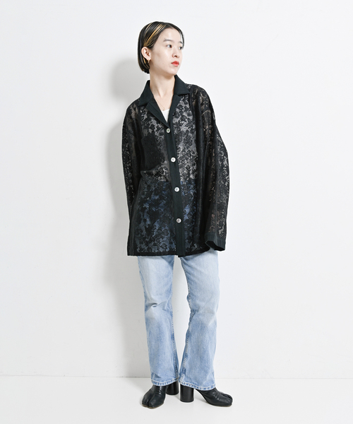 「CITYSHOP」 長袖ブラウス FREE ベージュ レディース_画像6