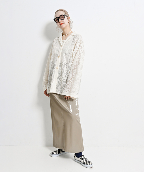 「CITYSHOP」 長袖ブラウス FREE ベージュ レディース_画像10
