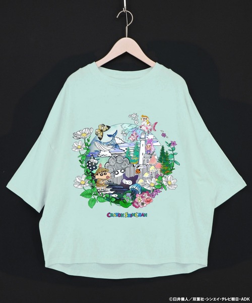 OLEBOREBLAオレボレブラ　/可愛い花柄アニマルTシャツ ScoLar（スカラー） tシャツ 半袖 462017：クレヨンしんちゃん×ScoLar