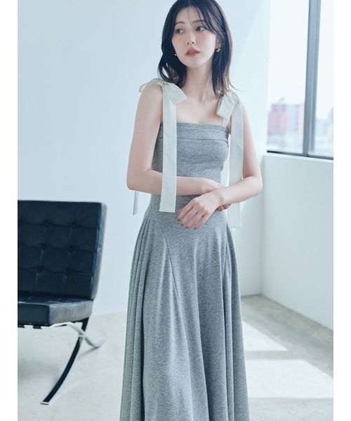 SNIDEL（スナイデル） ワンピース 「UV」ショルダーリボンカットベア