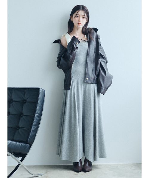 SNIDEL（スナイデル） ワンピース 「UV」ショルダーリボンカットベア