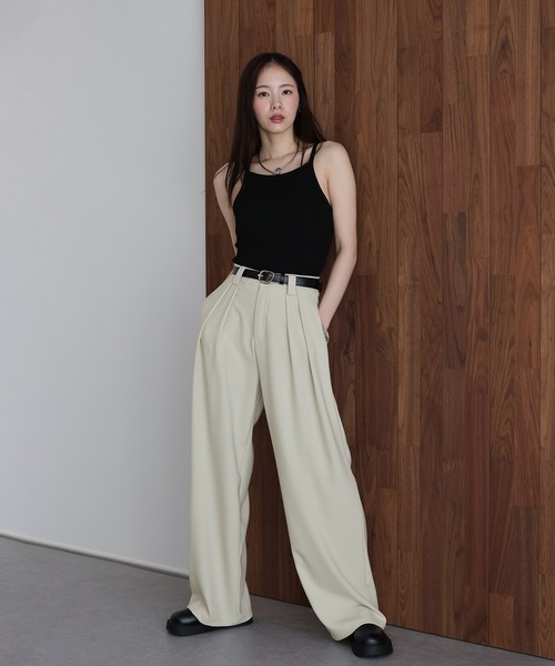 「J by blue」 パンツ MEDIUM ベージュ レディース_画像3