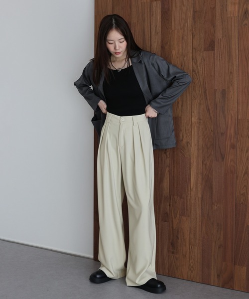 「J by blue」 パンツ MEDIUM ベージュ レディース_画像6