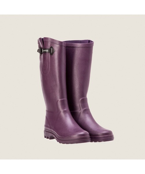 AIGLE パープル ロングブーツ　長靴 AIGLE（エーグル） 長靴 レインブーツ レインブーツ 長靴 エーグラン