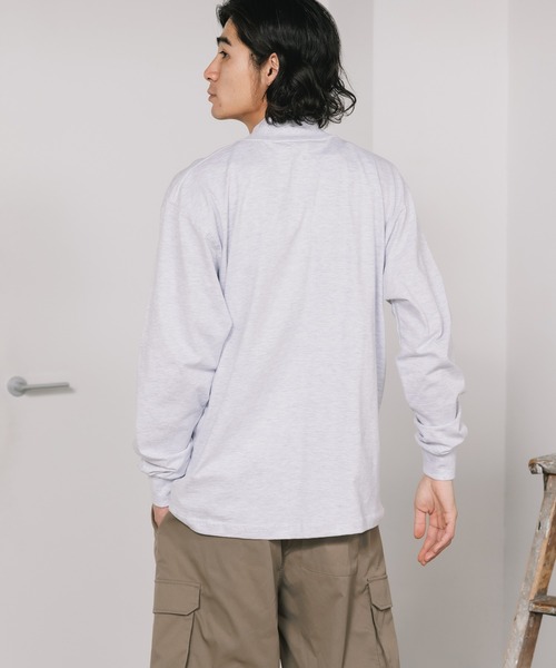 CAMBER ハイネック ロングスリーブ Tシャツ カットソー キャンバー 白 CAMBER（キャンバー） CAMBER / #306 モックネック ロングスリーブT
