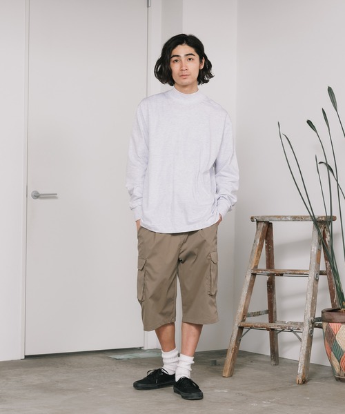 CAMBER ハイネック ロングスリーブ Tシャツ カットソー キャンバー 白 CAMBER キャンバー #306 8oz マックスウェイト モックネック L