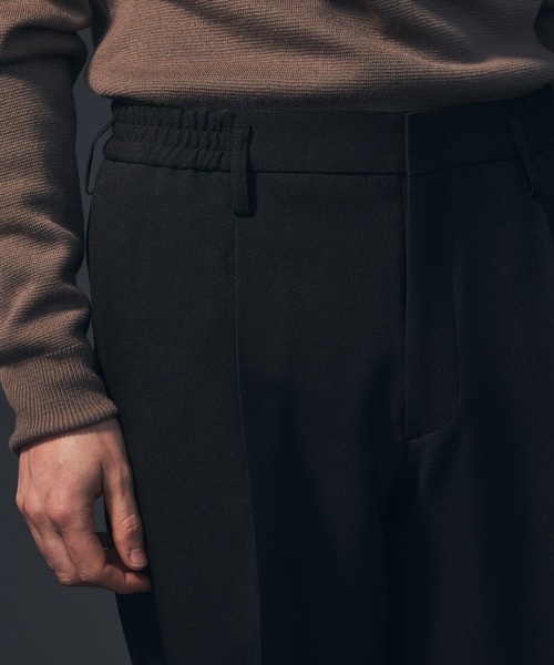 ★超高級　極美品◎ユナイテッドトウキョウ　ワイドスラックス　パンツ　ブラック UNITED TOKYO パンツ スラックス サイドゴムワイドスラックス