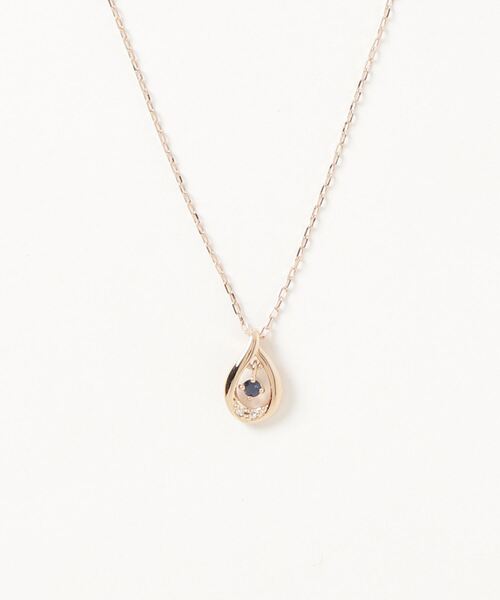4℃（ヨンドシー） ネックレス 「9月誕生石」K10ピンクゴールド
