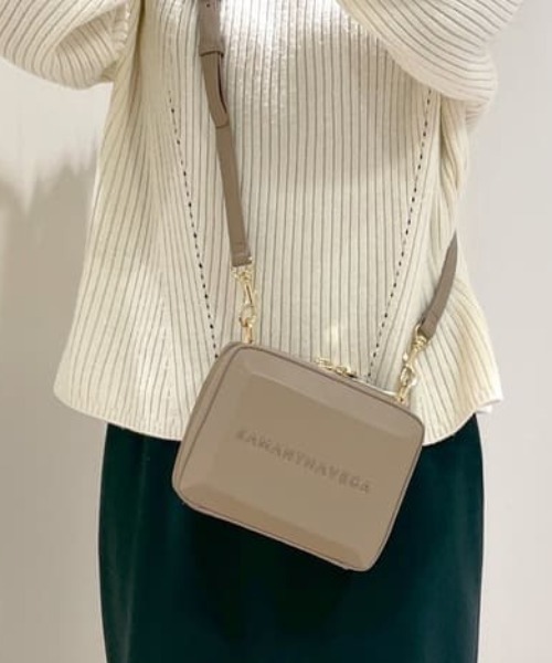 新品　サマンサヴェガ　ナノ　スクエア　ストーン　バッグ　ショルダー　結婚式 サマンサベガ SAMANTHAVEGA ナノスクエアストーンショルダー