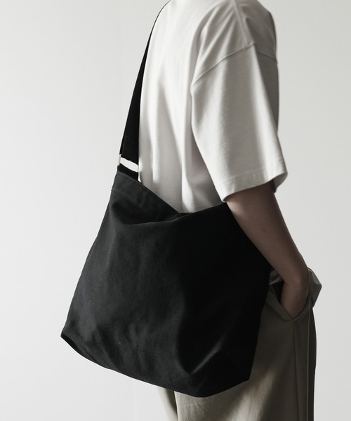 ショルダーバッグ 「RUUBON」canvas big shoulder bag / キャンバス ビッグ ショルダーバッグ メンズ レディース | RUUBON | 07