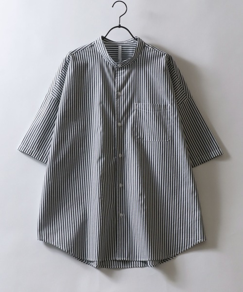 Spick&Span　リネン長袖オーバーサイズシャツ　ドロップショルダー　904 HUG.U シャツ リネンシャツ レディース リネン トップス 長袖