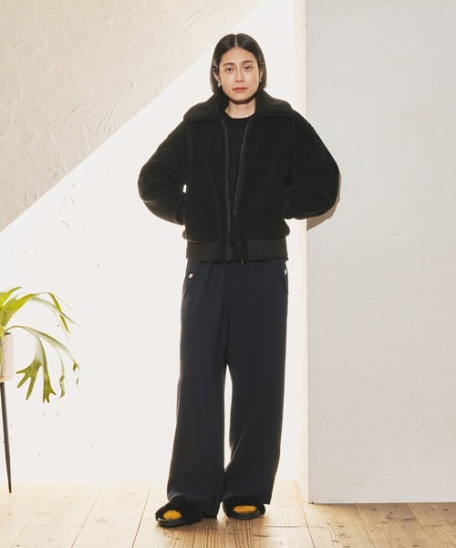 AudreyandJohnWad ブラックジャケット　ドロップショルダー　黒 Audrey and John Wad オードリーアンドジョンワッド ビック