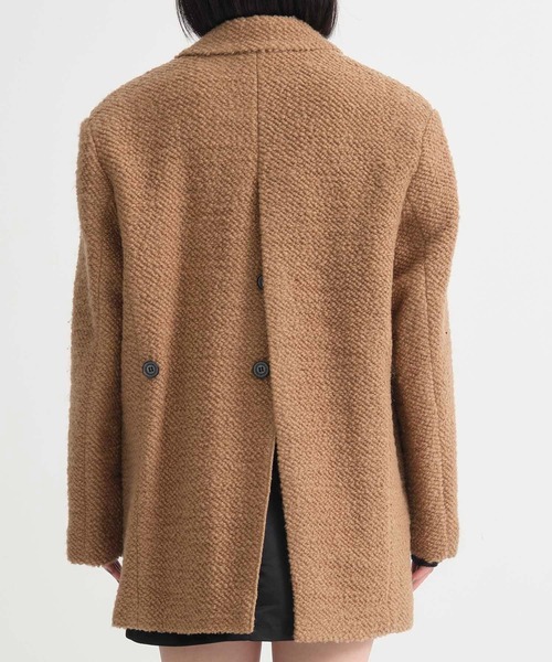 昨年購入‼️STUDIOUS ショートコートFreeサイズ　定価55,000円‼️ STUDIOUS ピーコート pコート 「STUDIOUS/ステュディオス」ロー