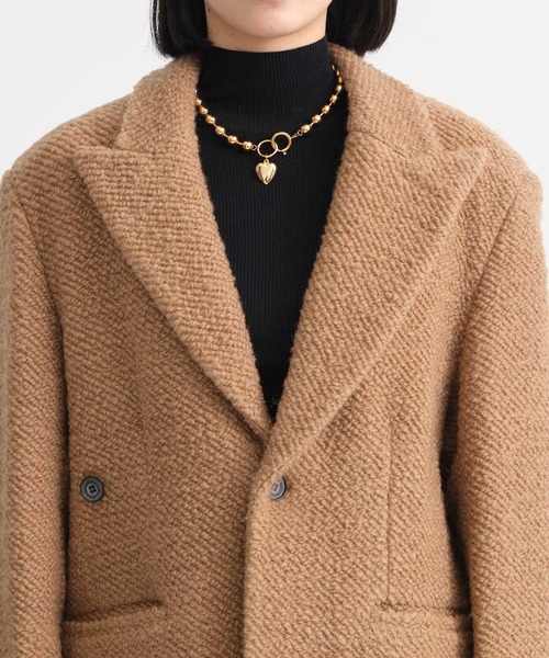 昨年購入‼️STUDIOUS ショートコートFreeサイズ　定価55,000円‼️ STUDIOUS ピーコート pコート 「STUDIOUS/ステュディオス」ロー