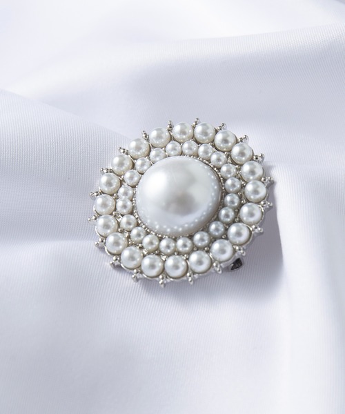 SETUP7（セットアップセブン） ブローチ 「SETUP7」メタルパール