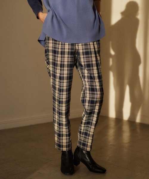 Elura（エルーラ） パンツ チェックテーパードパンツ／995169