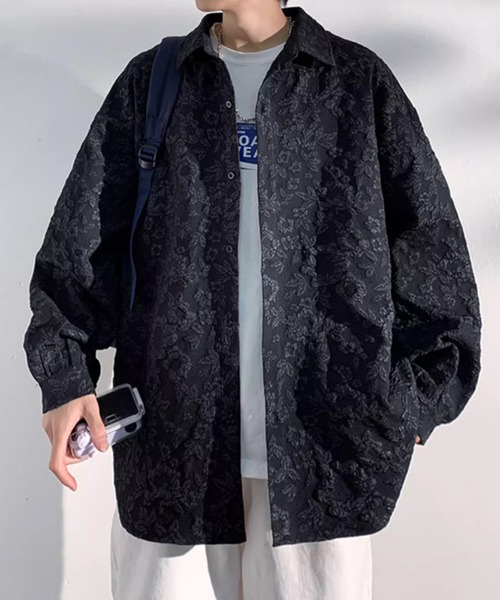 美品✨】スポーツマックスシャツオーバーシャツ花柄総柄