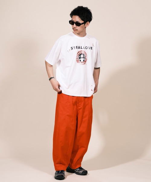 tシャツ Tシャツ レディース 「ユニセックス」「RePRODUCTION LABEL / リプロダクションレーベル」アソートパウダー加工グラインダー｜zozo｜33