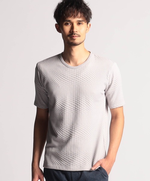 NICOLE CLUB FOR MEN tシャツ ジオメトリック クルーネック半袖