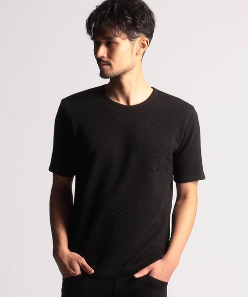 ニコル出品 NICOLE CLUB FOR MEN tシャツ 総柄プリント半袖Tシャツ メンズ