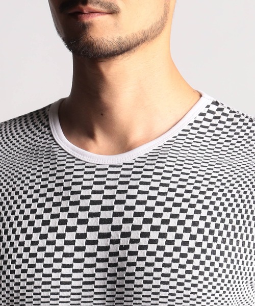 NICOLE CLUB FOR MEN tシャツ ジオメトリック クルーネック半袖