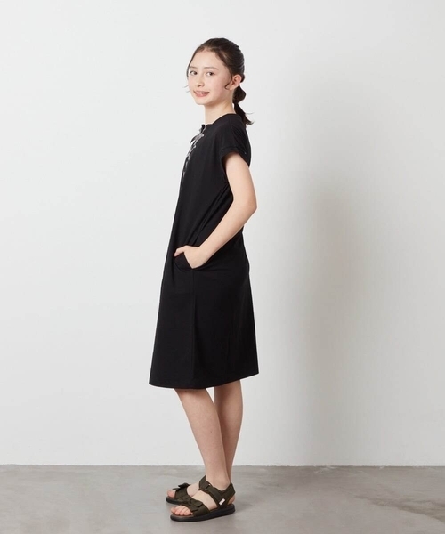 a.v.v ワンピース 「140-150」レースアップカットワンピース