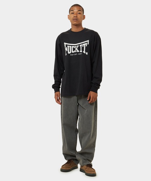 HUF tシャツ THROWING HANDS LS TEE / ハフ ロングスリーブT