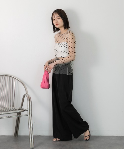 ad thie tシャツ ドットチュール シアートップス レディース