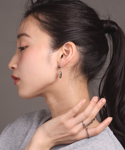 HERME ピアス LHME ピアス 「WEB限定」“Moment”ハートドロップピアス