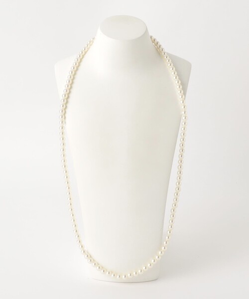 ネックレス パールモチーフ 3連 ロングネックレス -4WAY- レディースの画像