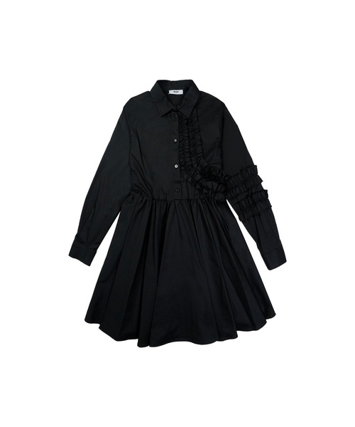 MSGM KIDS ワンピース フリルディテール シャツワンピース キッズ 子供 