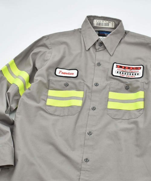 VINTAGE シャツ 「ヴィンテージ古着」90's Uniwear リフレクター付き