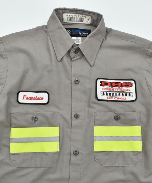 VINTAGE シャツ 「ヴィンテージ古着」90's Uniwear リフレクター付き