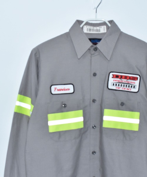 VINTAGE シャツ 「ヴィンテージ古着」90's Uniwear リフレクター付き