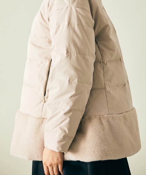 裾ファーブルゾンベージュ38