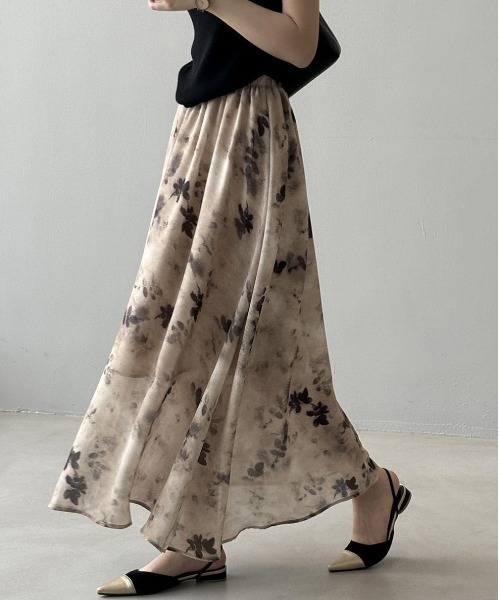 genthiIフローラルプリントスカート genthiIフローラルプリントスカート フローラルプリントスカート