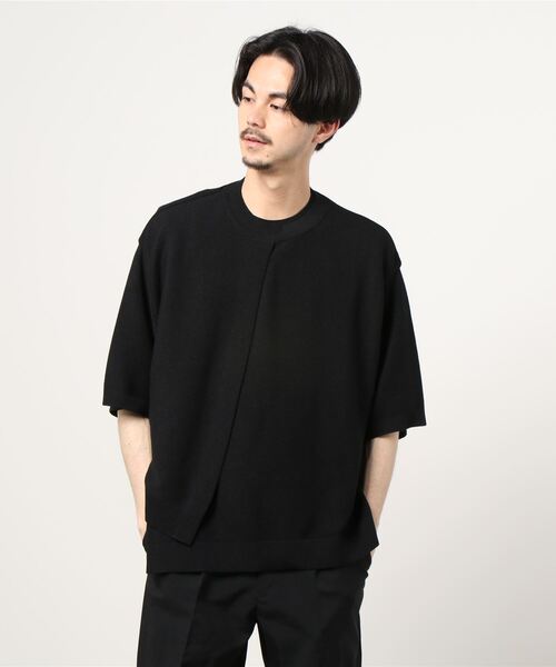 爆売り！ CULLNI ZOZOTOWN : メンズ ブラック 1 半袖ニット 「CULLNI」 トップス