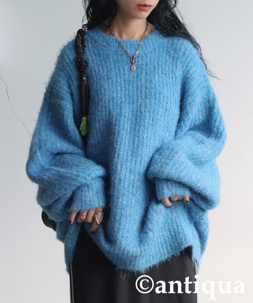 antiqua（アンティカ） ニット セーター モヘア風ニット レディース