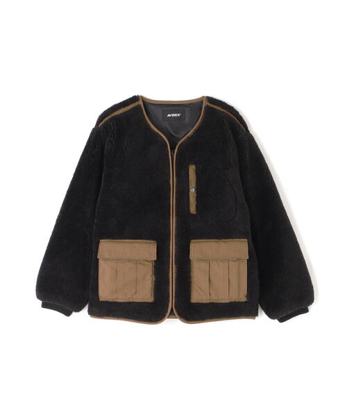 AVIREXカーディガン 厚手 AVIREX カーディガン 「WEB＆DEPOT限定」BOA CARDIGAN '24