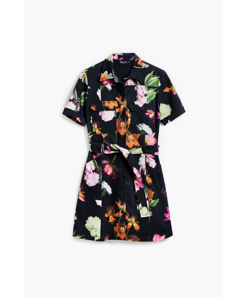 Desigual（デシグアル） パーティードレス ワンピース ボタニカル花柄 