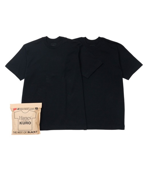 Hanes（ヘインズ） tシャツ 「Hanes/ヘインズ」メンズ KURO 大きい