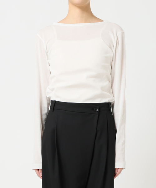 Spick＆Span スラックス パンツ サスペンダー付きアシンメトリー