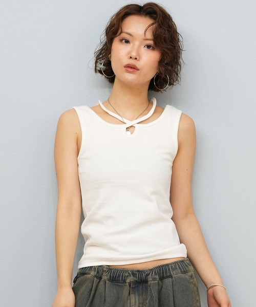 タンクトップ ノースリーブ Hurley/ハーレー リブ/タンクトップ WCTT251058 レディース