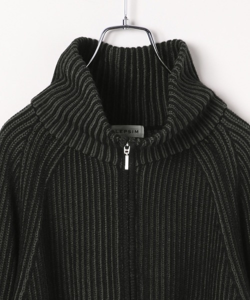 「LEPSIM」 ニットカーディガン FREE ブルー レディース_画像3