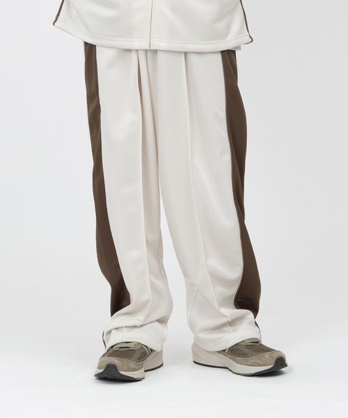 keboz ケボズ　トラックパンツ　ジャージ ケボズ KEBOZ 2TONE TRACK PANTS 3 （BLACK） -ストリート