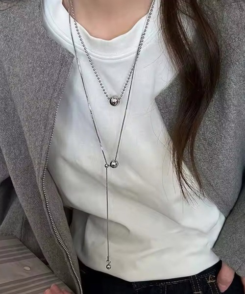 Port（ポート） ネックレス 「 」 ボール デザイン レイヤード